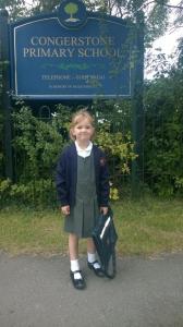 Connie first day at school Sept 2017